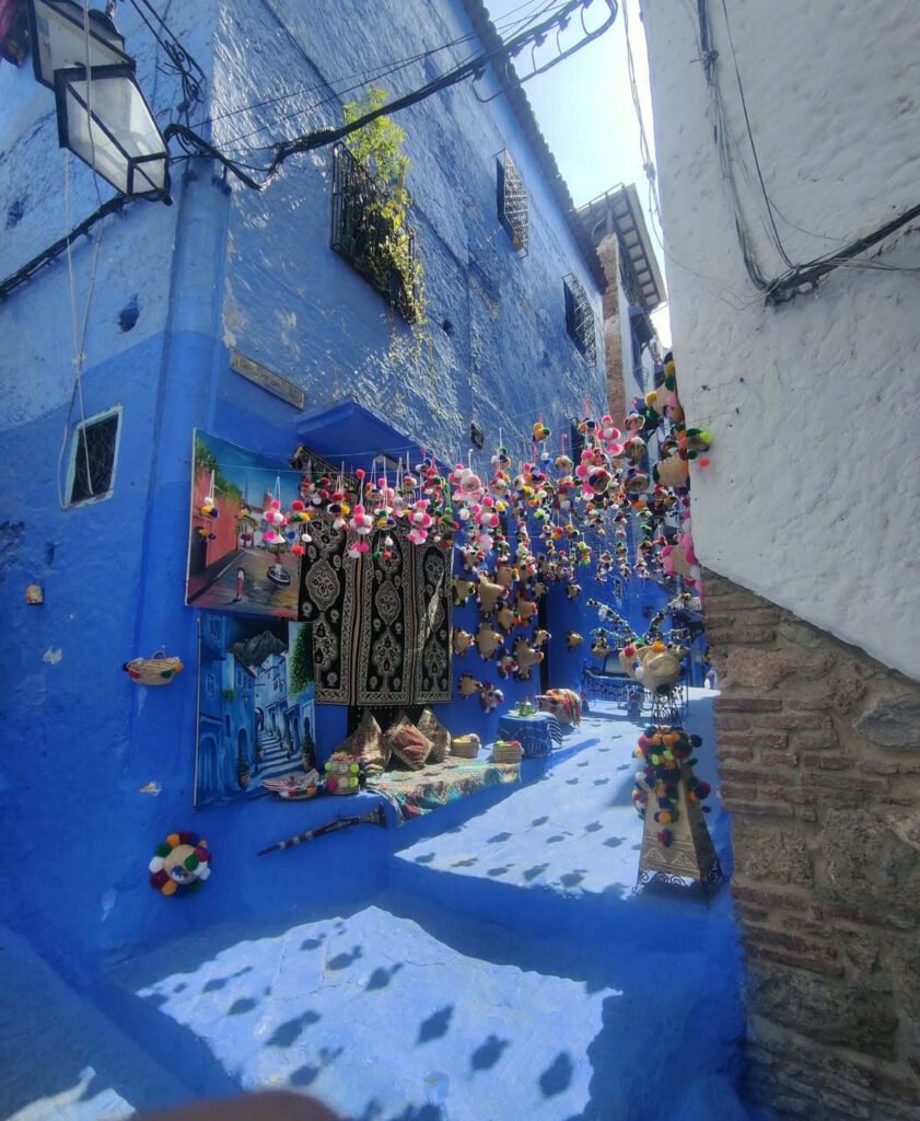 Ruelle bleue de Chefchaouen au Maroc